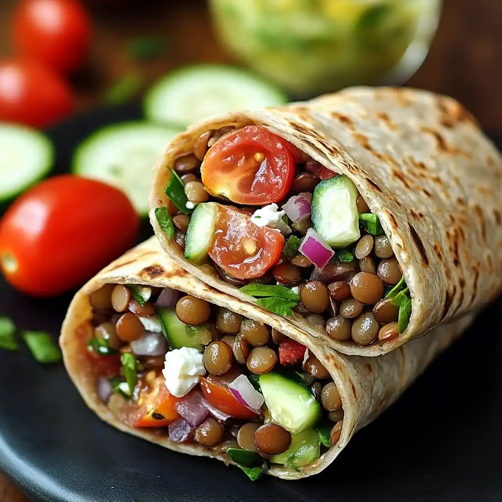 Mediterranean Lentil Salad Wraps Recipe